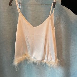 feathery tank top